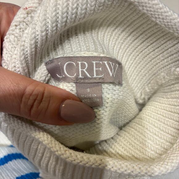 J. Crew Heritage Roll Neck Stripe Sweater Small - Picture 4 of 8